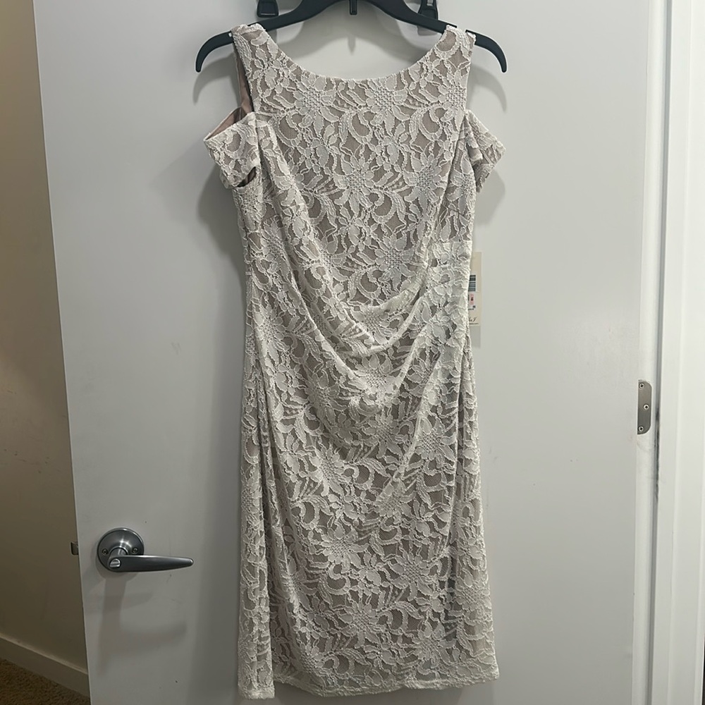 Eliza J off white dress.